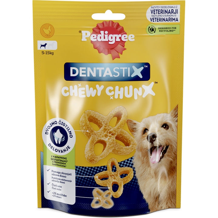 Pedigree Dentastix Chewy Chunx - Дентални лакомства за кучета (5-15кг)