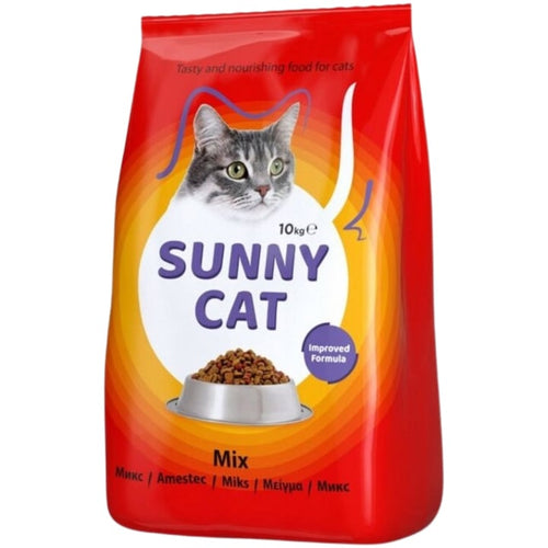 Sunny cat Mix with Chicken&Liver - Пълноценна храна за котки Съни кет микс с пилешко и дроб 10кг