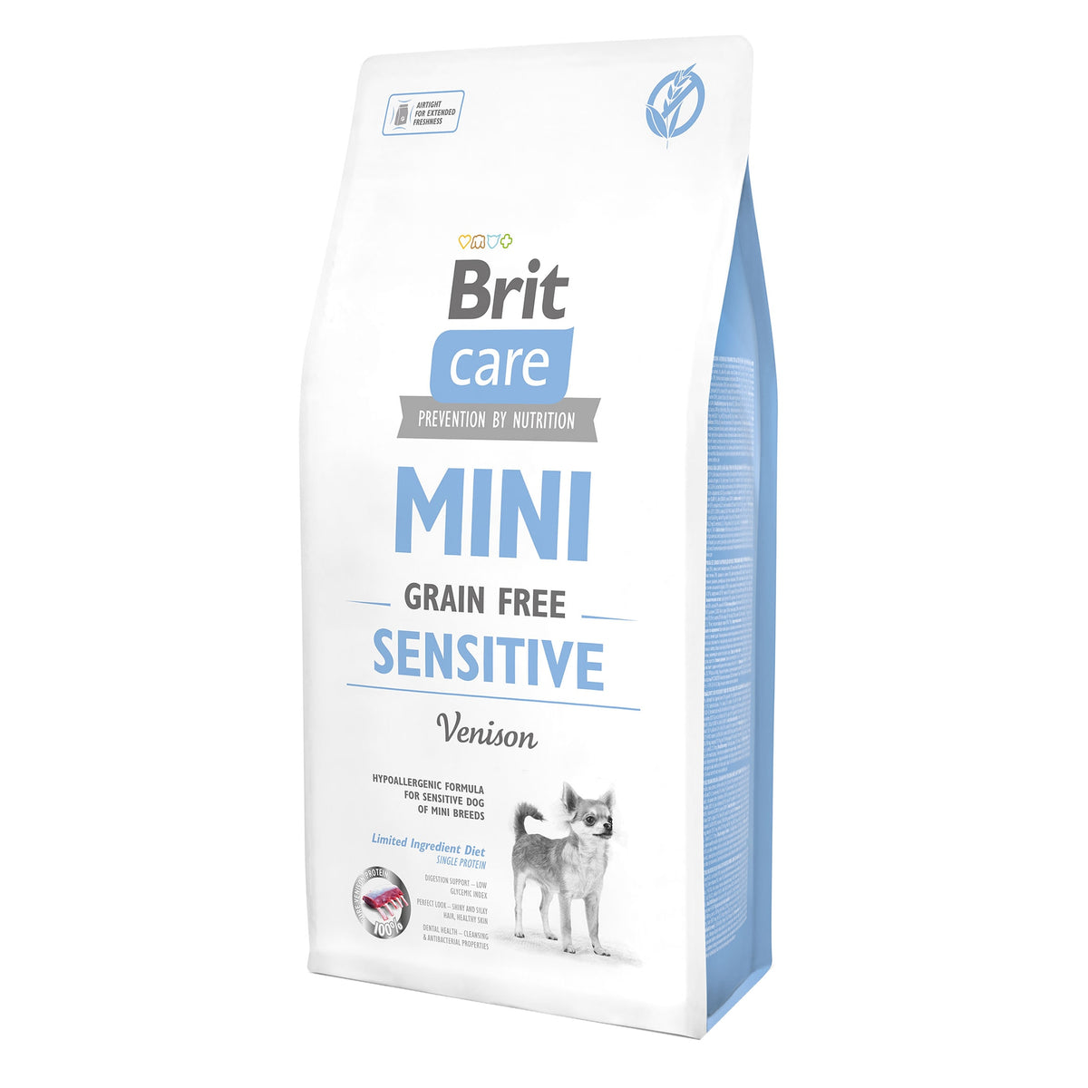 Brit Care Adult Small Breeds Sensitive with Venison - Пълноценна храна за чувствителни кучета от дребни породи с еленско 7 кг