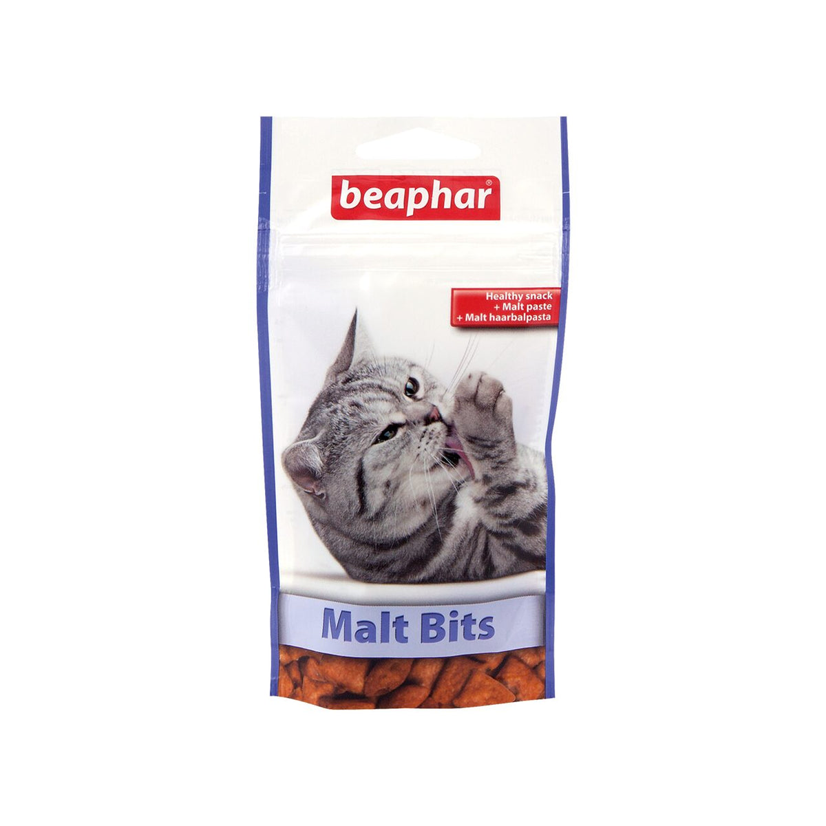 Beaphar Malt Bits – Хрупкави малцови хапки против космени топки за котки 35 г