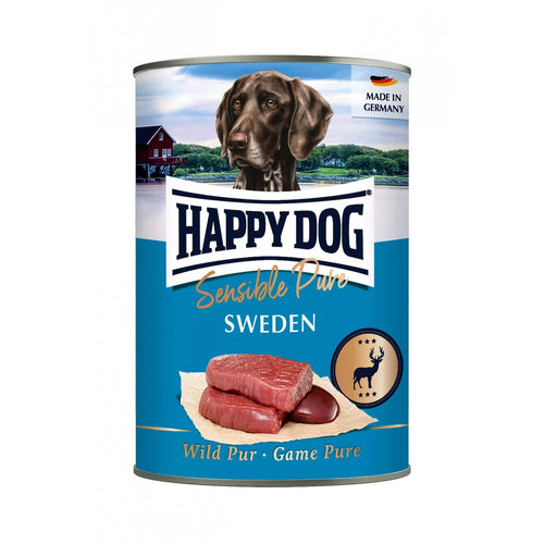 Happy Dog Sensible Pure with Wild Vension - Пълноценна храна за кучета с еленско месо 400 гр