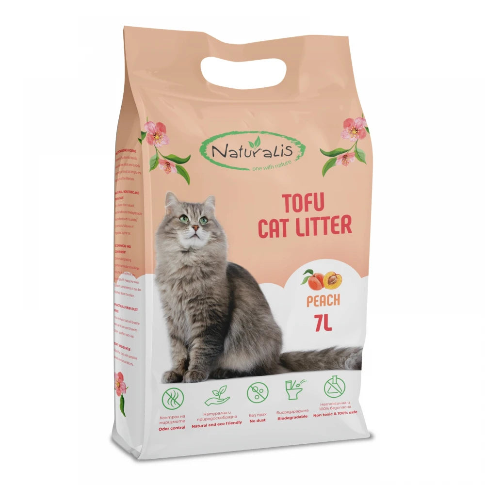 Naturalis Tofu Cat Litter - Био разградима котешка тоалетна с различни аромати 7 л