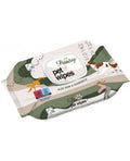 Pawsy pet wipes - Мокри кърпи с алое вера и лайка за очи,уши,лапи и тяло 70 бр